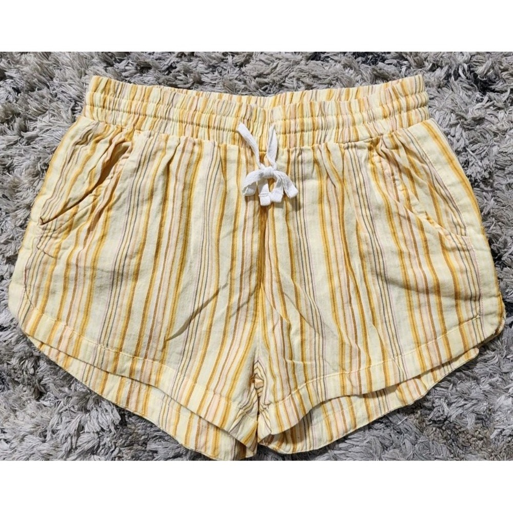 Billabong Road Trippin Elastic Women's Walk Shorts Pineapple‎ Yellow New Sz XS